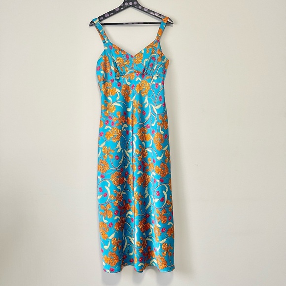 Sofia Jeans by Sofia Vergara Women's Mid Calf Slip Dress Size Medium - Picture 4 of 10